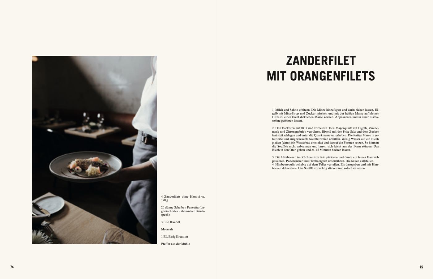 MANI-Doppelseite: Rezept Zanderfilet mit Orangenfilets