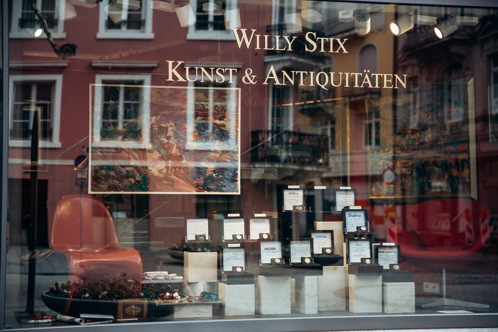 Schaufenster von Willy Stix Kunst und Antiquitäten