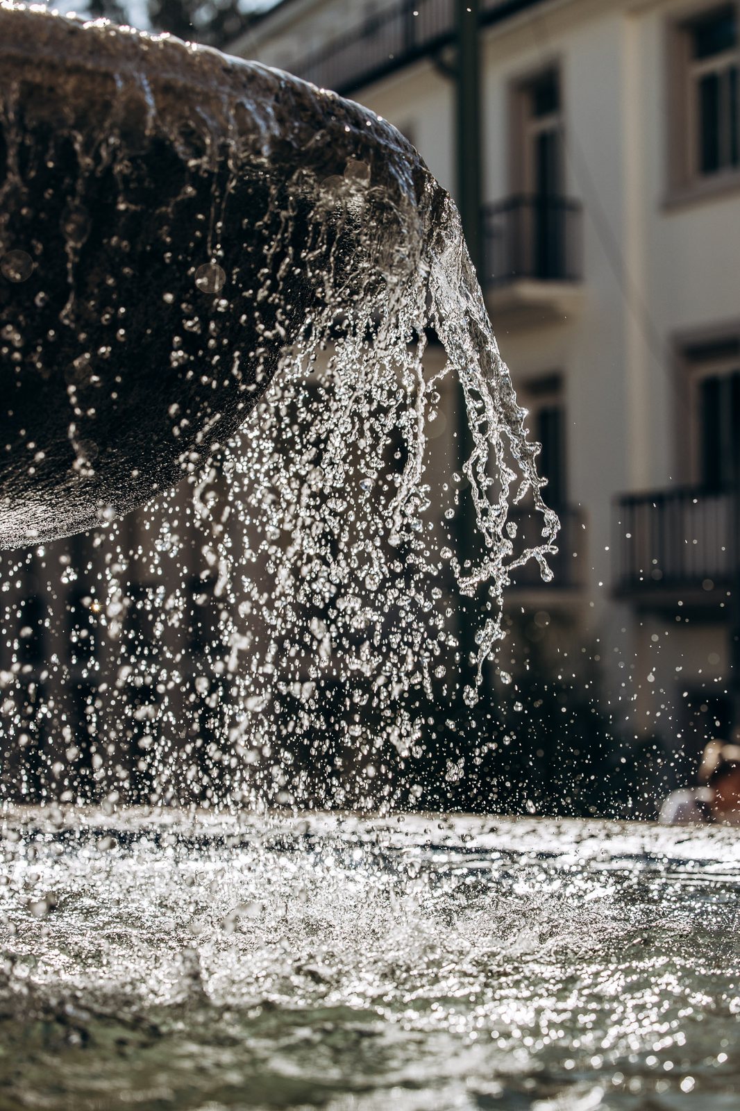Wasser eines Brunnens, Nahaufnahme