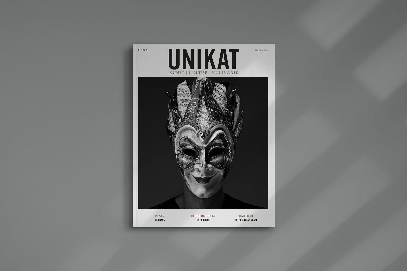 Cover des UNIKAT Magazins mit Boris Brejcha